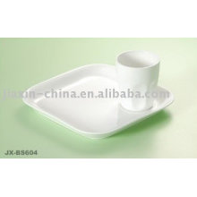 Weiße Farbe Porzellan Frühstück Set JX-BS604